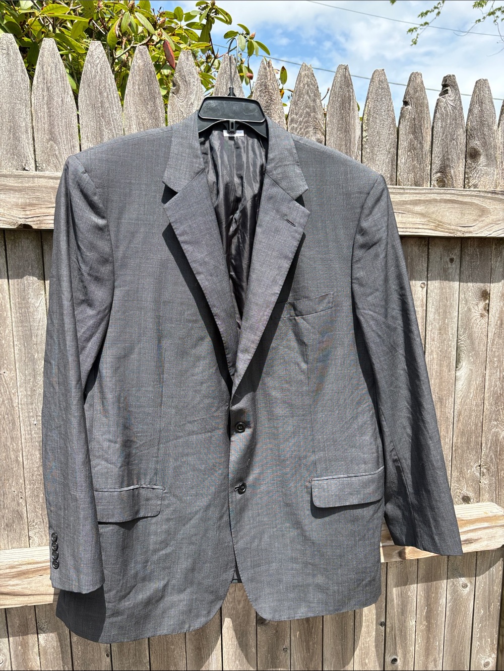 Brioni gray wool 50L blazer!!